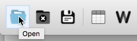 Open Toolbar Icon