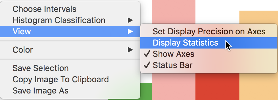 Display statistics option