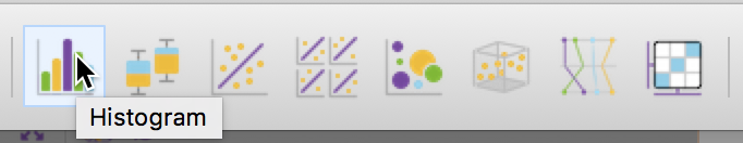 Histogram toolbar icon