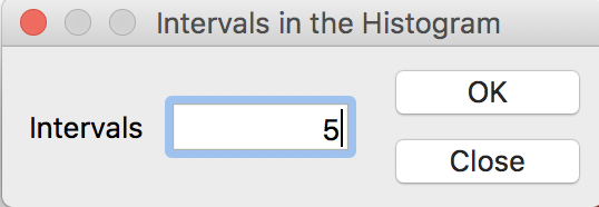 Histogram intervals set to 5