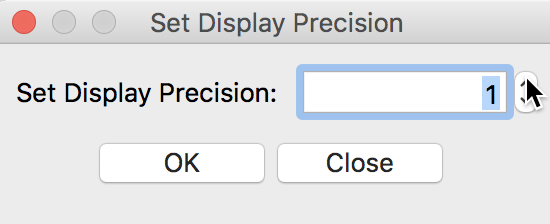 Display precision for scatter plot axes