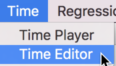 Time Editor in menu