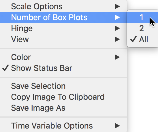 Box plot options