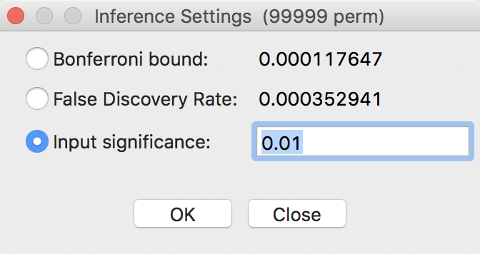 Custom inference options