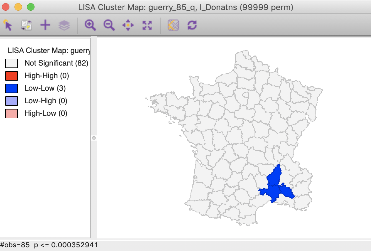 Cluster map, FDR (p<0.00035)