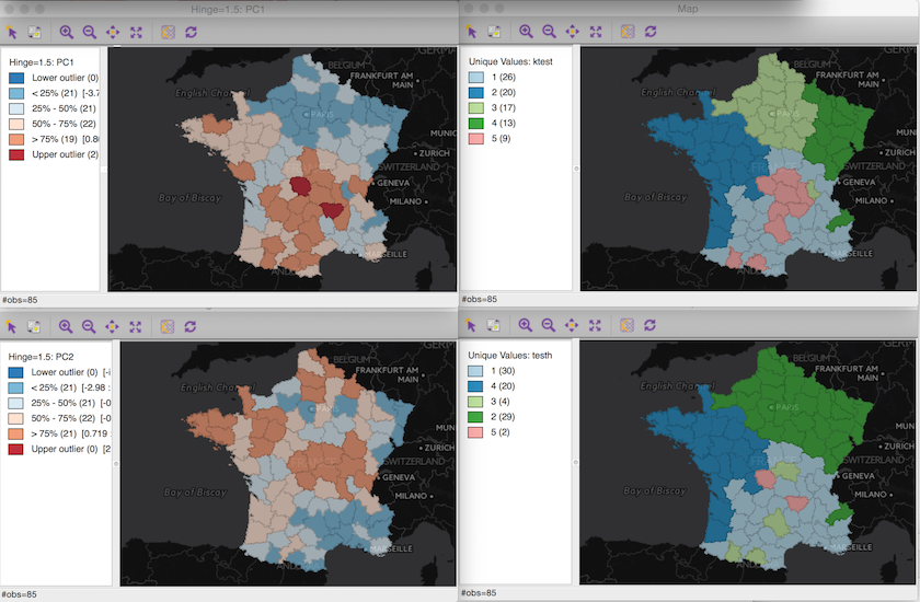 nonspatial clusters