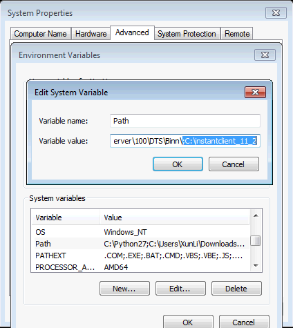 Oracle Environment Variables Setup