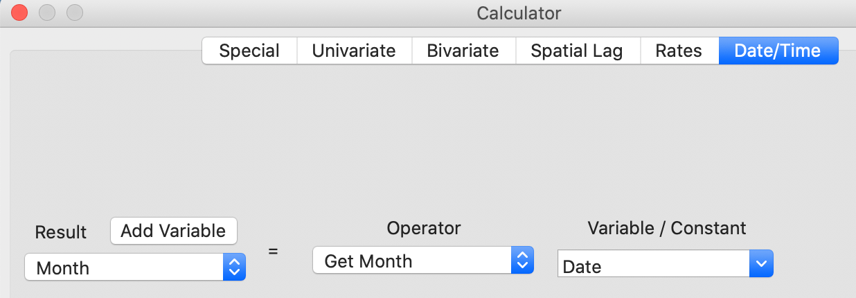 Get Month in Calculator