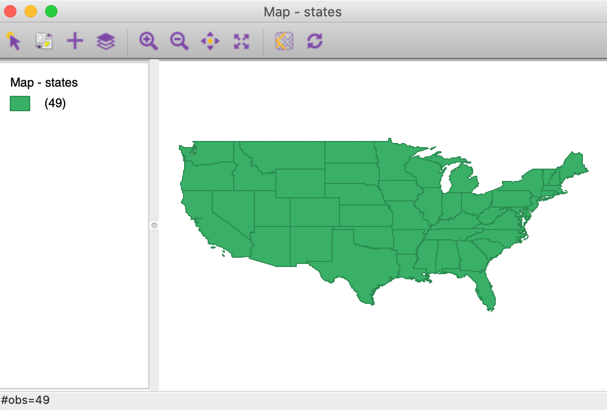 Dissolved states map