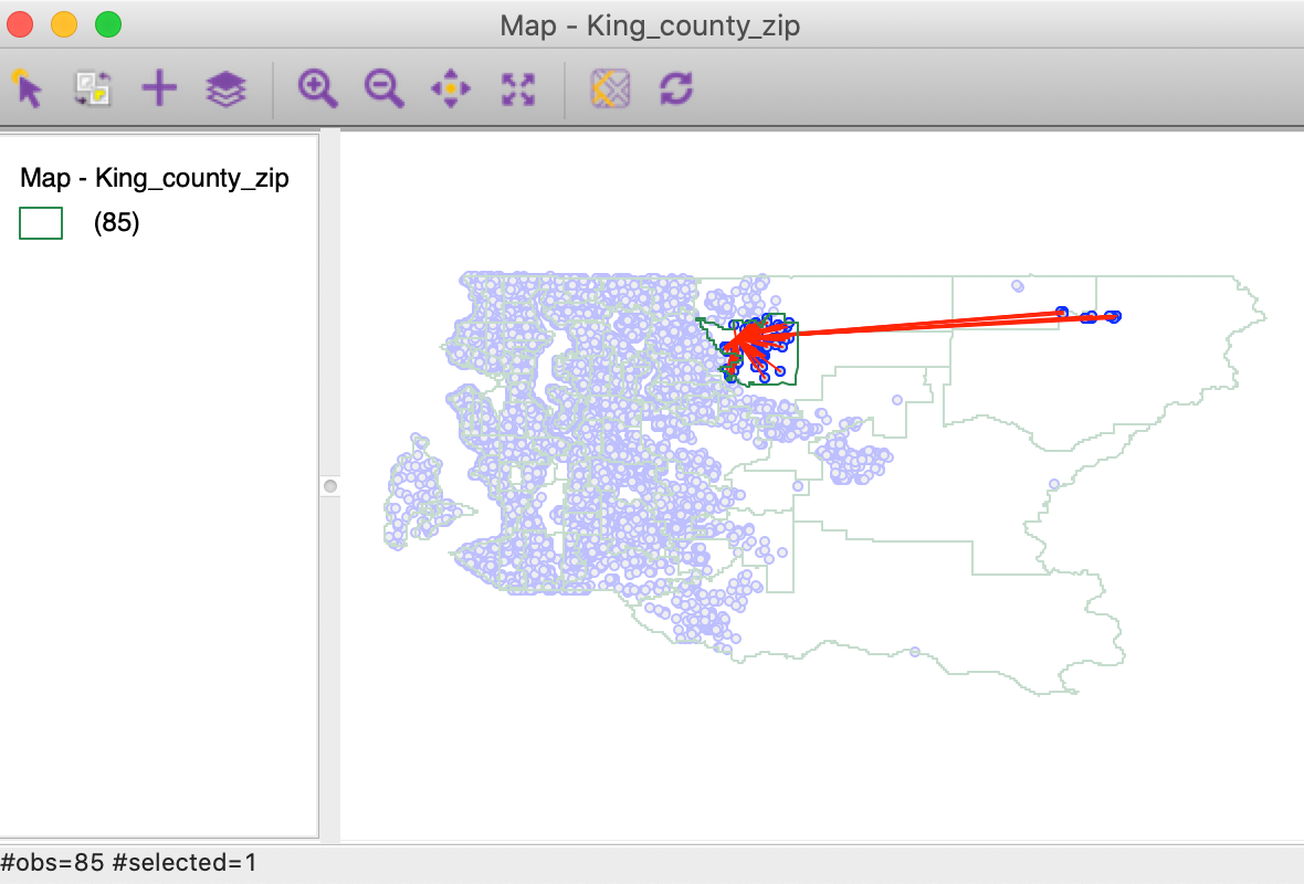 King county zip code zones incorrect house sales