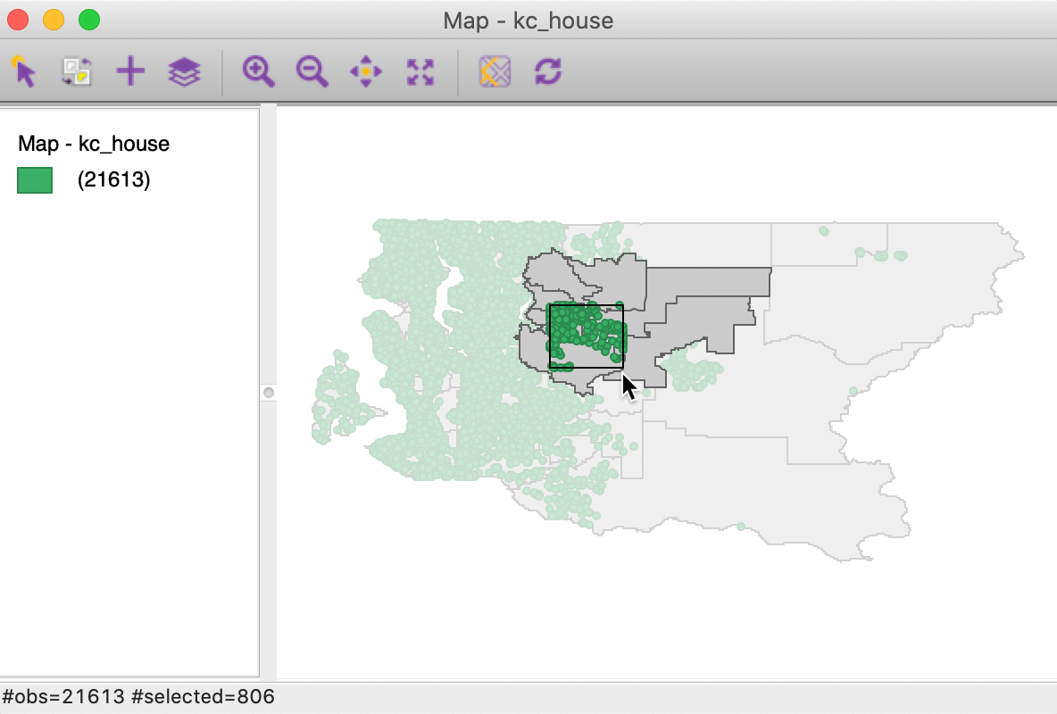 King county house sales selected with associates zip code zones