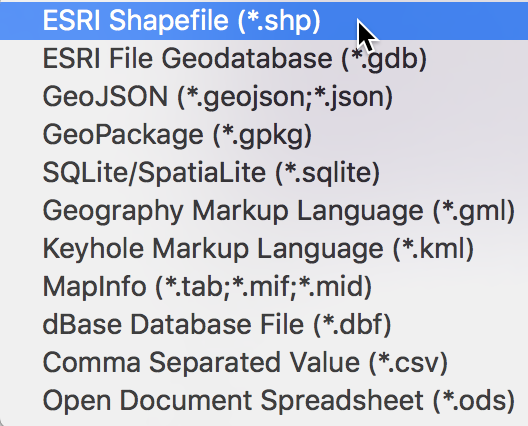 ESRI Shape File Format