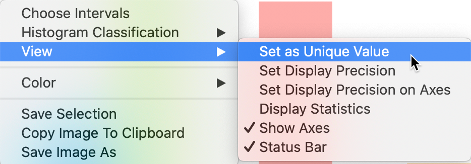 Selecting a unique value histogram classification