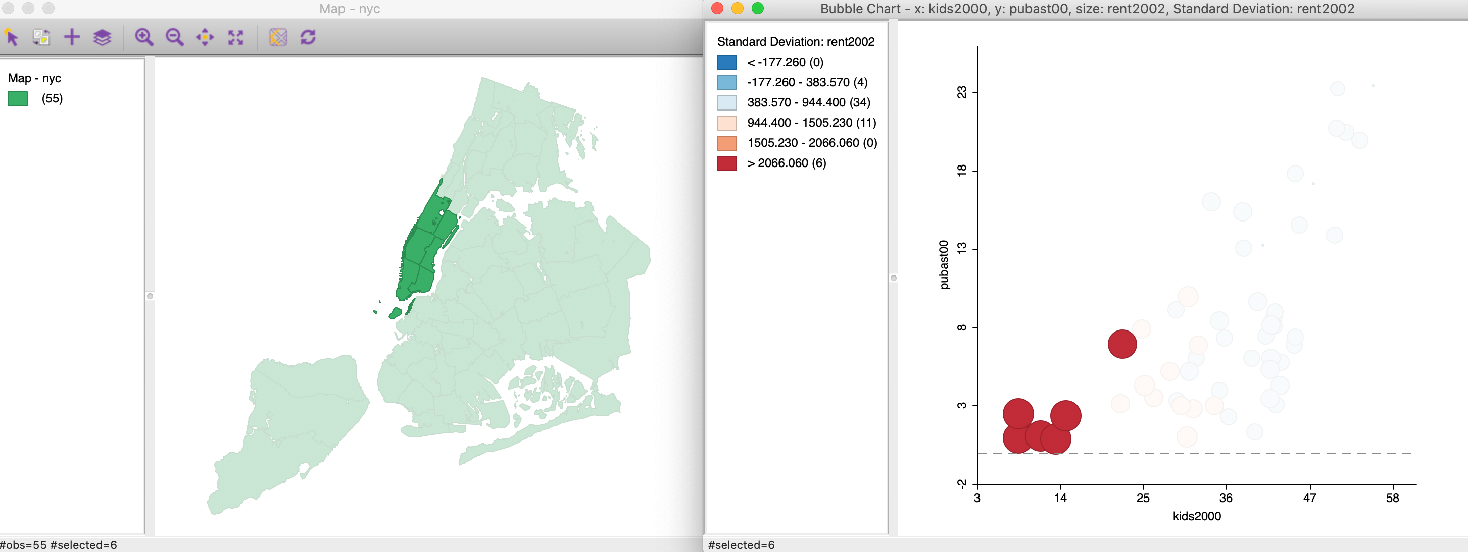 3D Scatter Plot selection cube