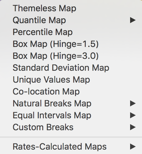 Map type options