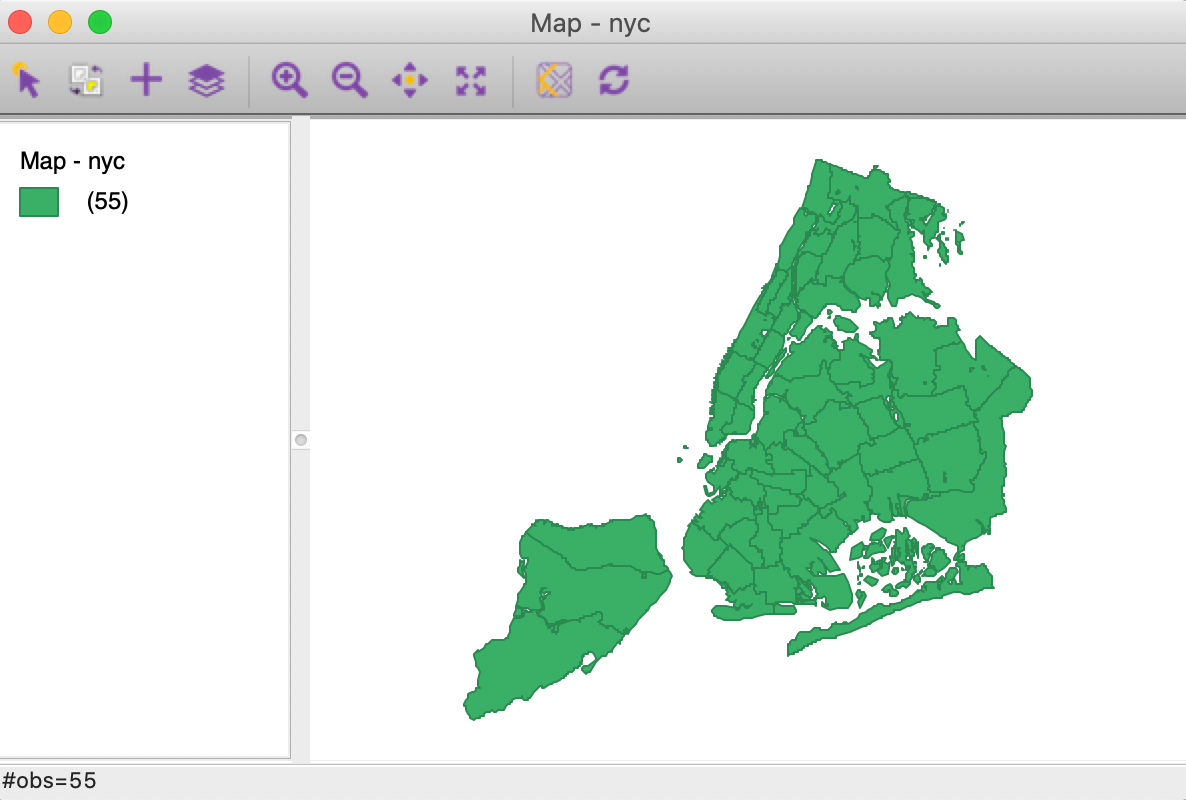 NYC sub-boroughs themeless map