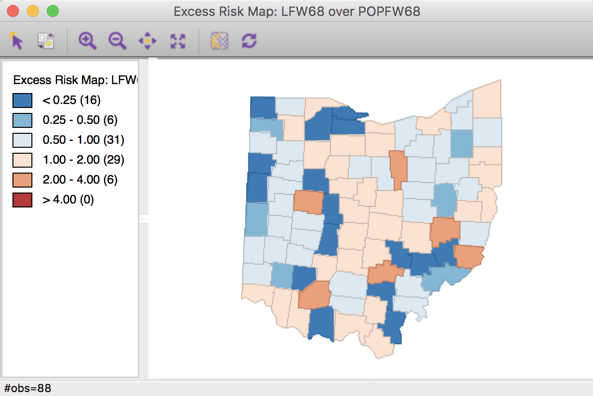 Excess Risk map