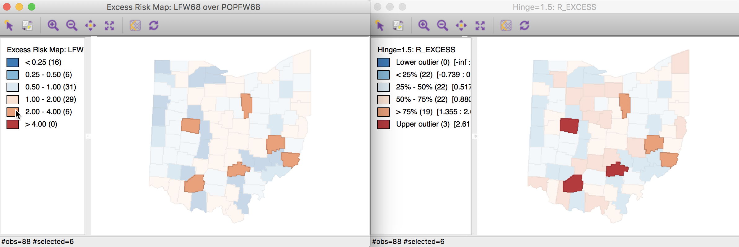 SMR outliers