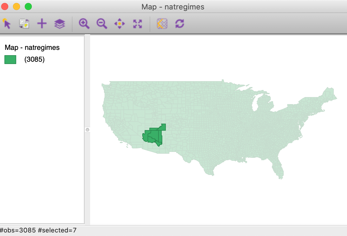 Coconino county with neighbors