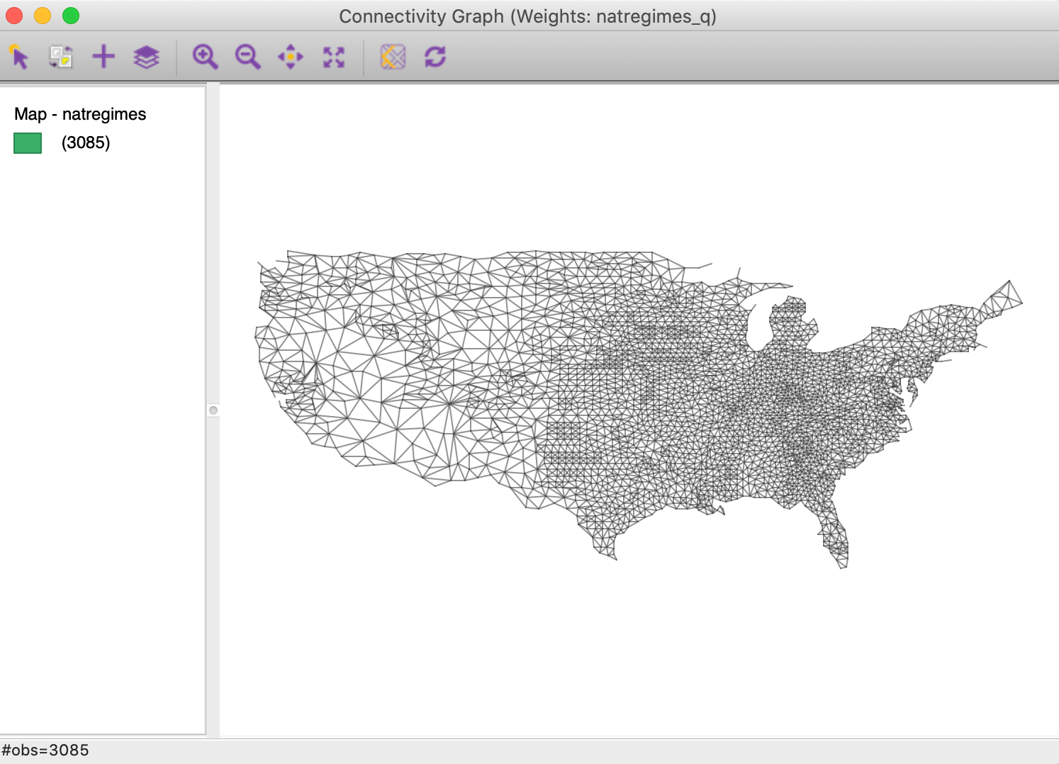 Connectivity graph without background map