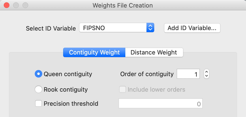 Weights File Creation activated