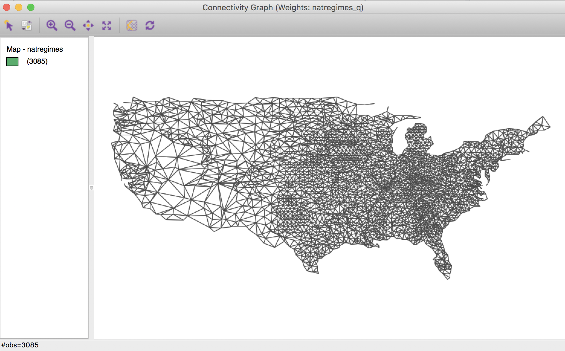 Connectivity graph without background map