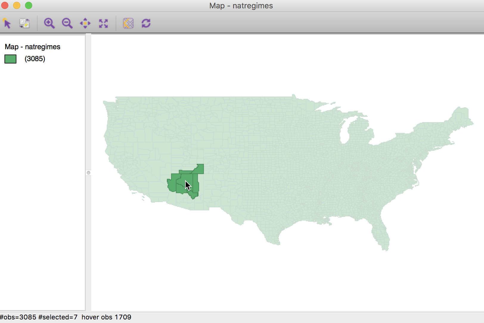 Coconino county with neighbors