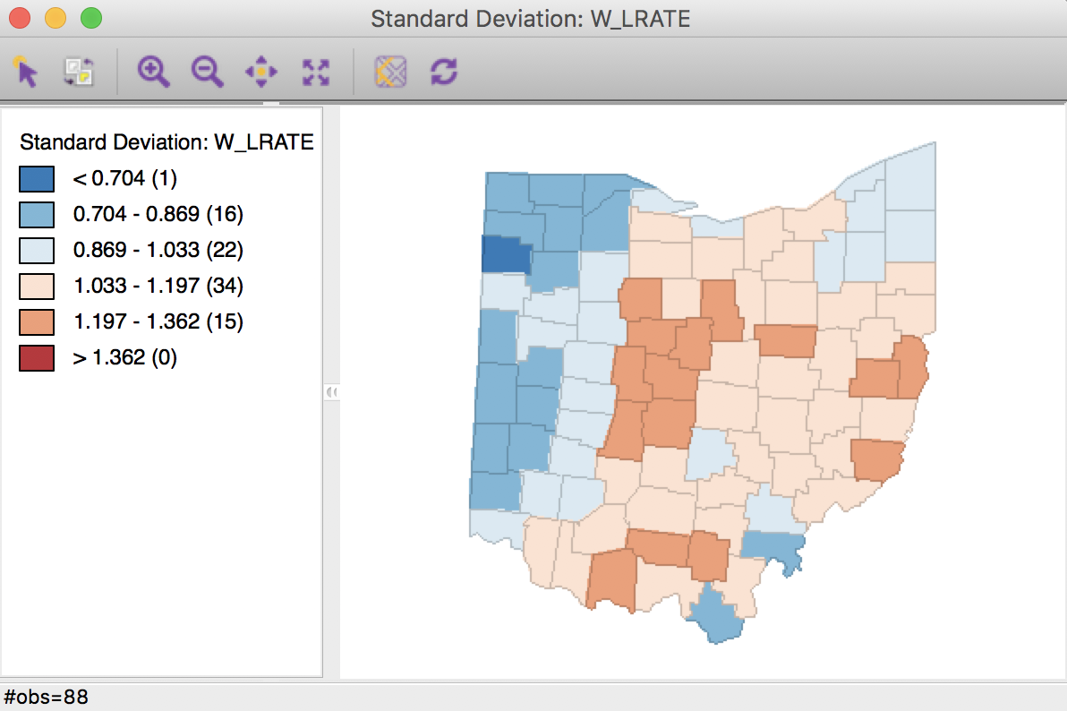 Crude rate spatial window average