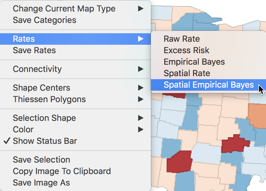 Spatial Empirical Bayes option