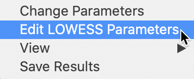 Spatial correlogram options