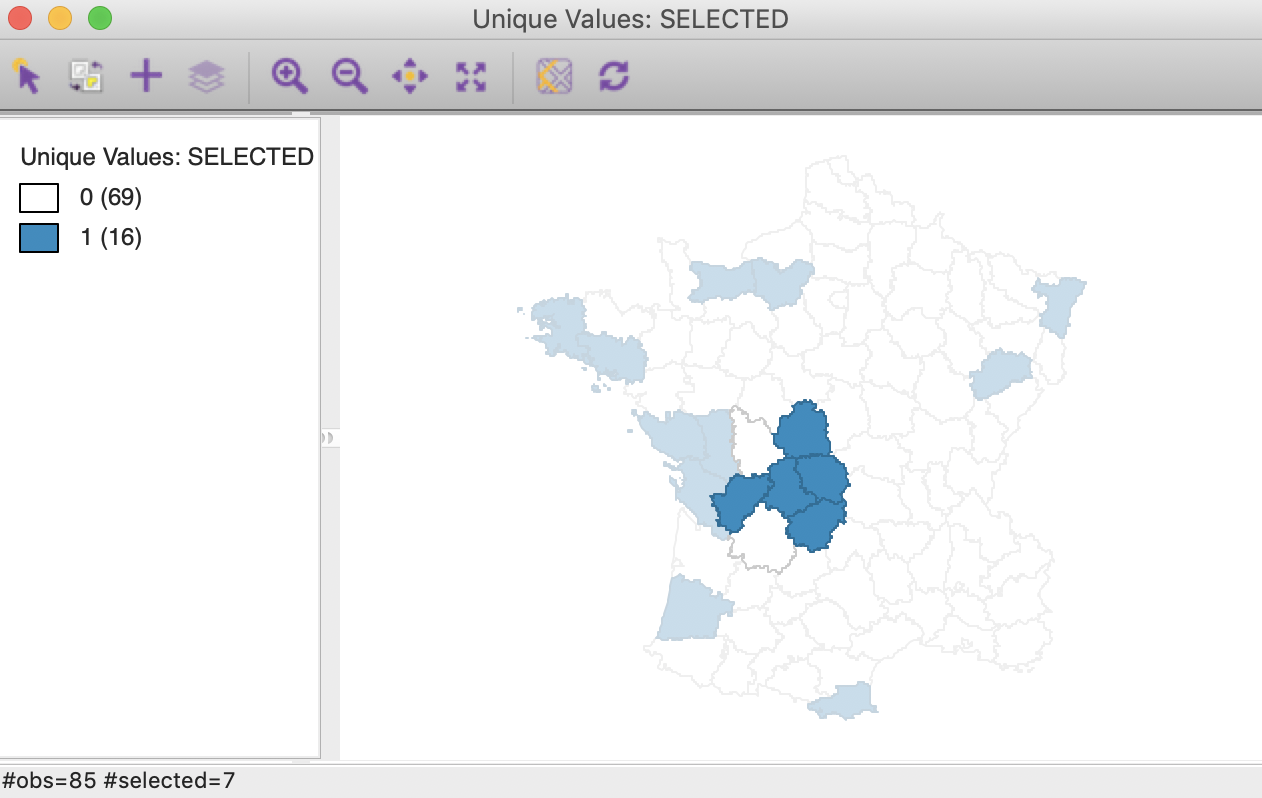 Local Join Count Cluster Core with Neighbors