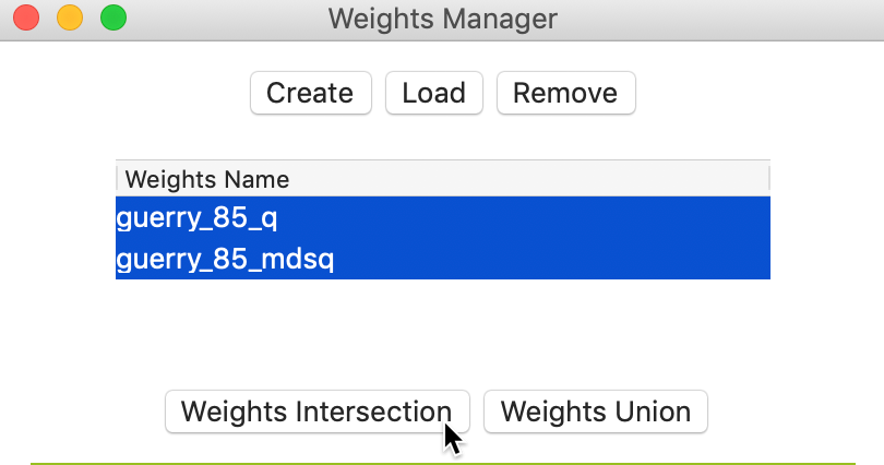 Intersection queen contiguity and MDS weights