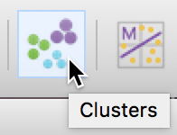 Clusters toolbar icon