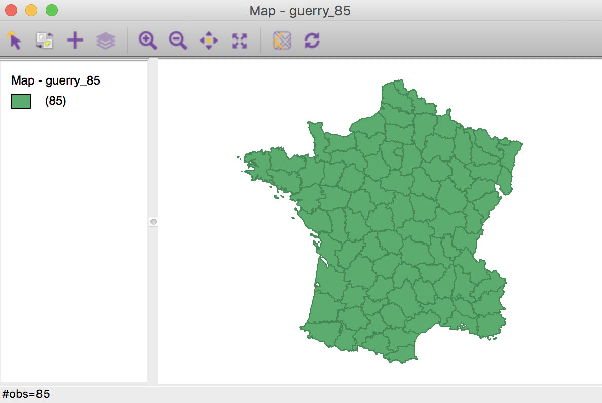 French departments themeless map